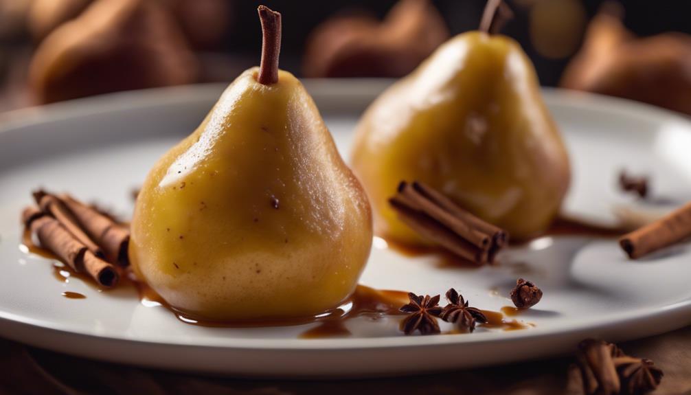 low calorie poached pear recipe