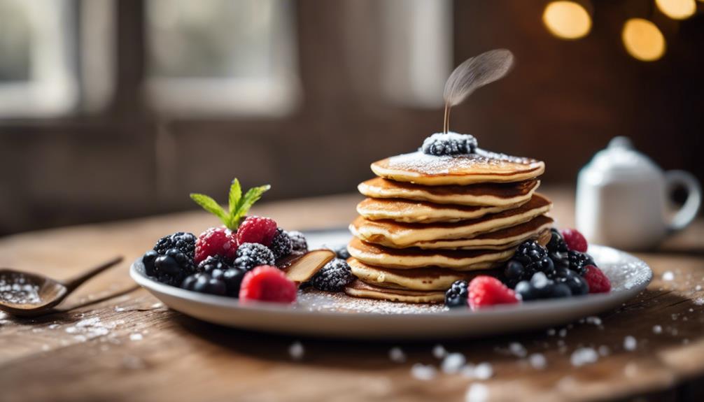 low glycemic almond pancakes