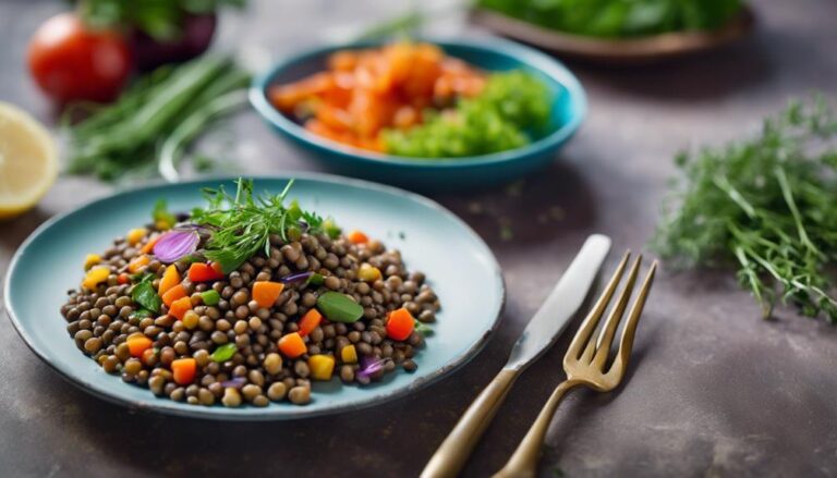 Lunchtime Marvel: Sous Vide Lentil and Veggie Salad for Weight Loss