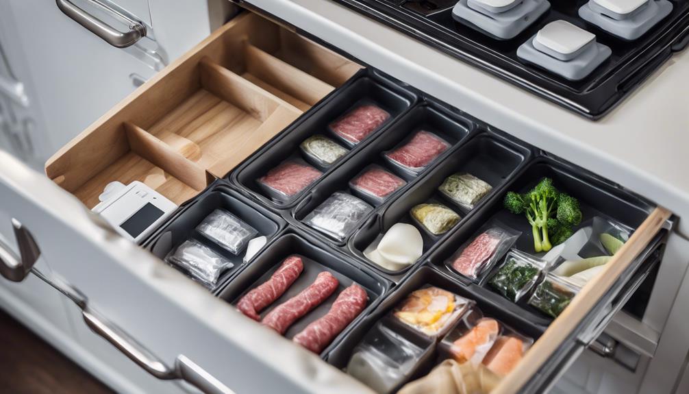 organize sous vide equipment