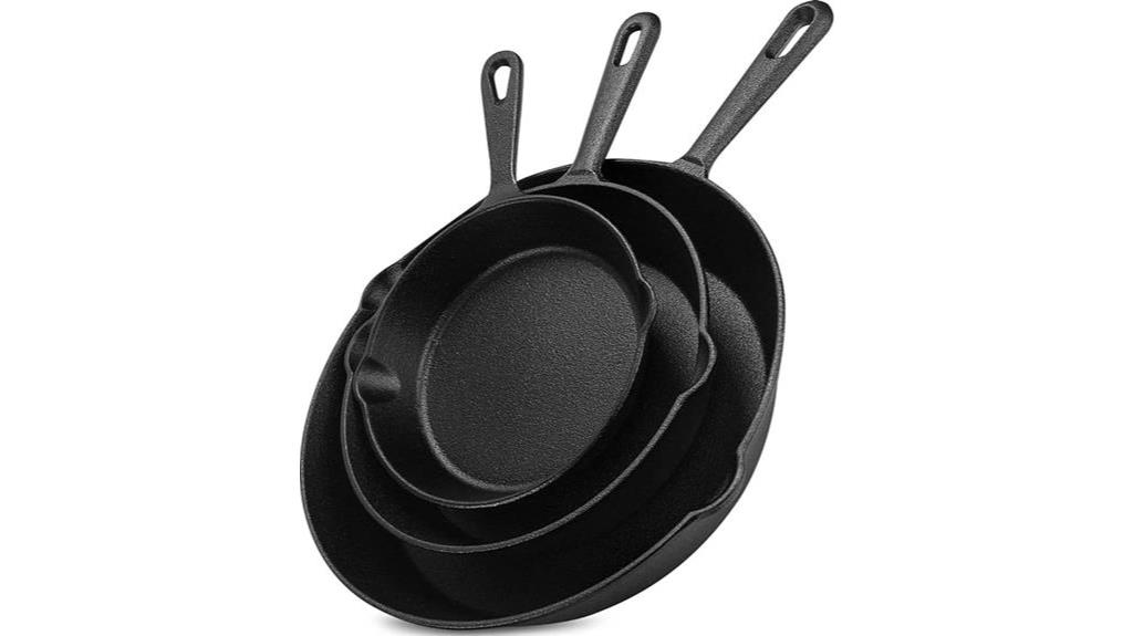 pre seasoned cast iron set