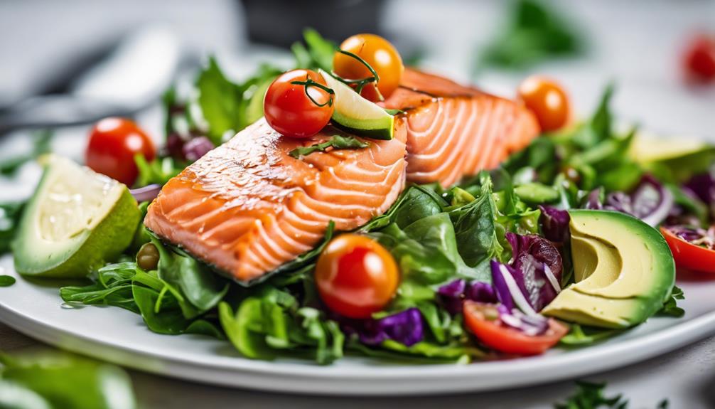 premium salmon salad options