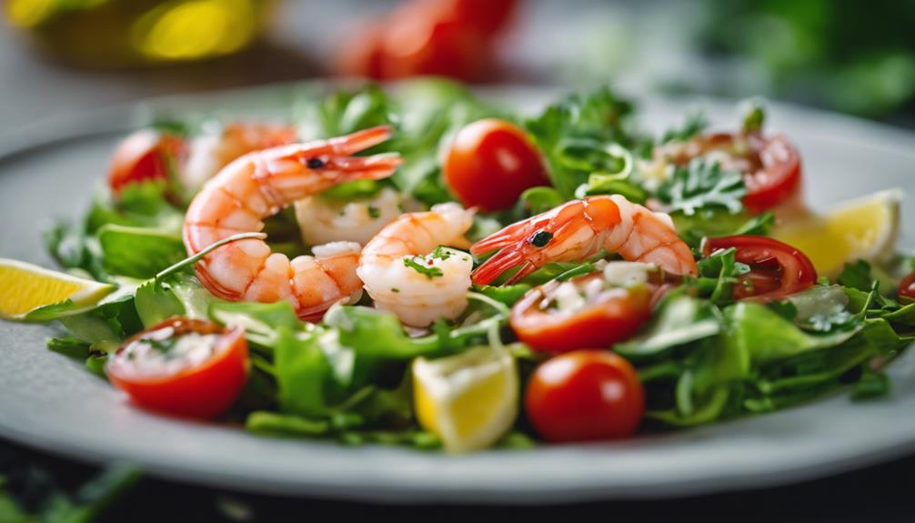 shrimp salad with avocado