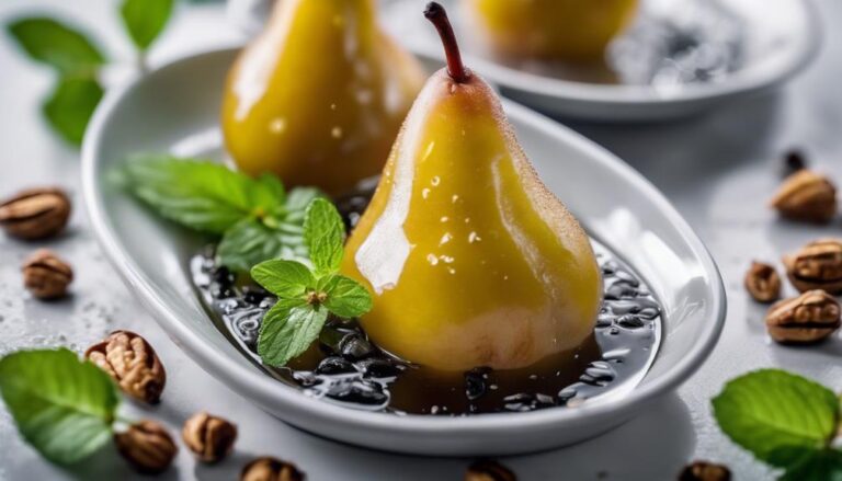 Sous Vide Poached Pears With Vanilla: a Light 5 Factor Diet Dessert