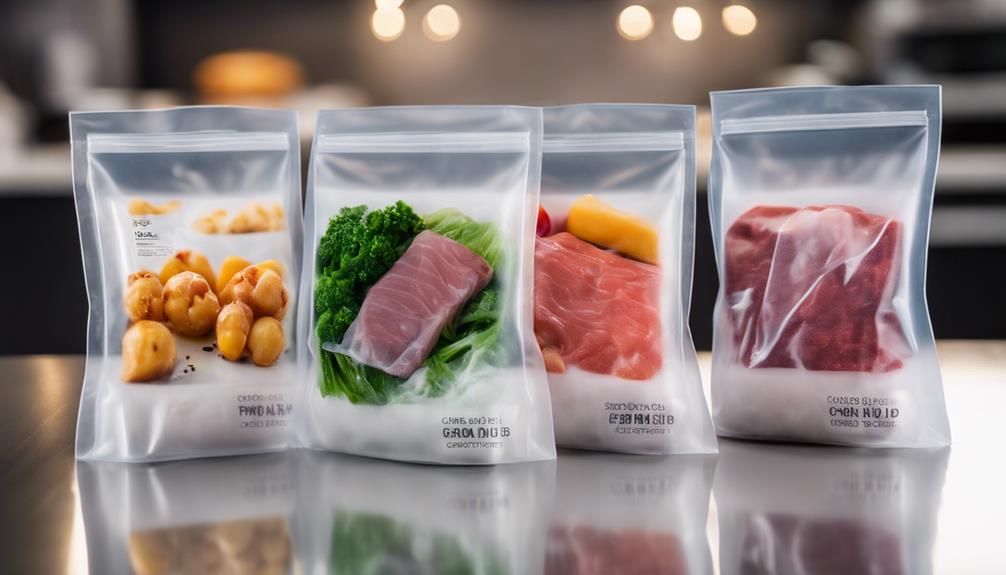 sous vide bag selection