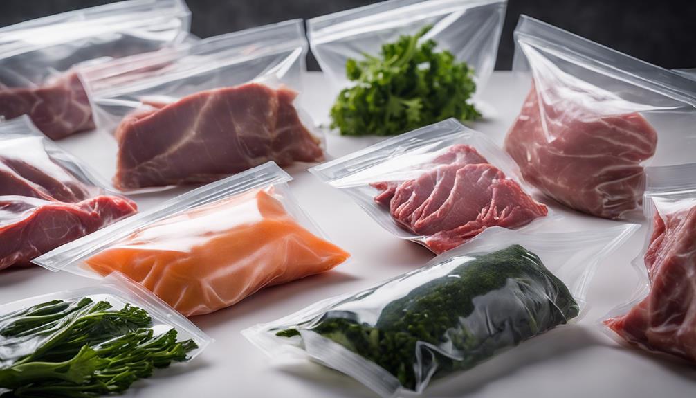 sous vide bags selection