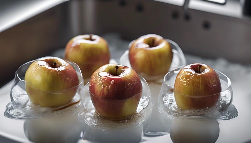 sous vide baked apples