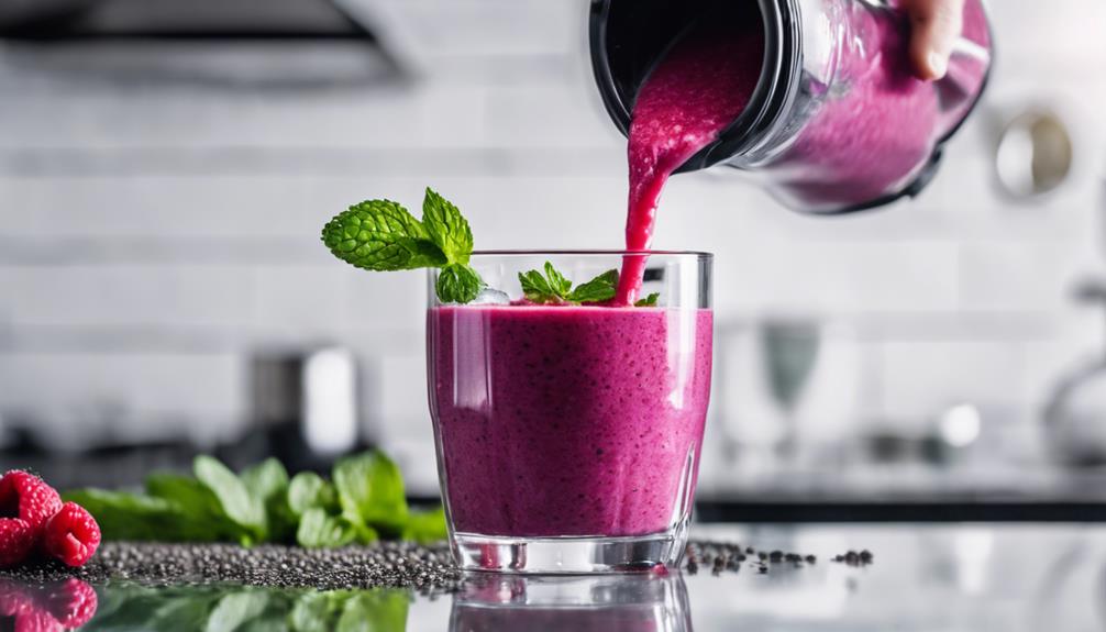 sous vide berry smoothie