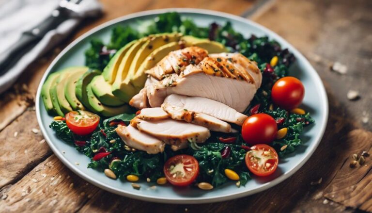 Lunch Delight: Sous Vide Low-Glycemic Chicken and Kale Salad