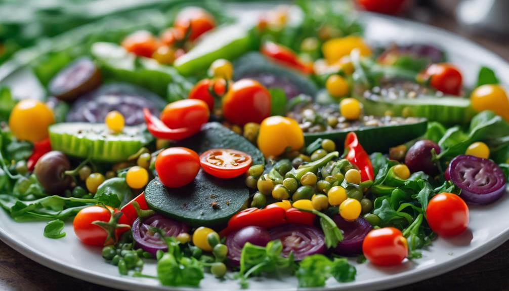 sous vide lentil salad