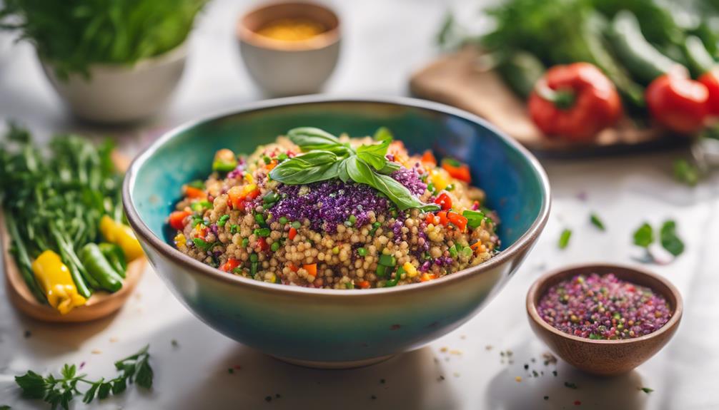 sous vide quinoa bowl