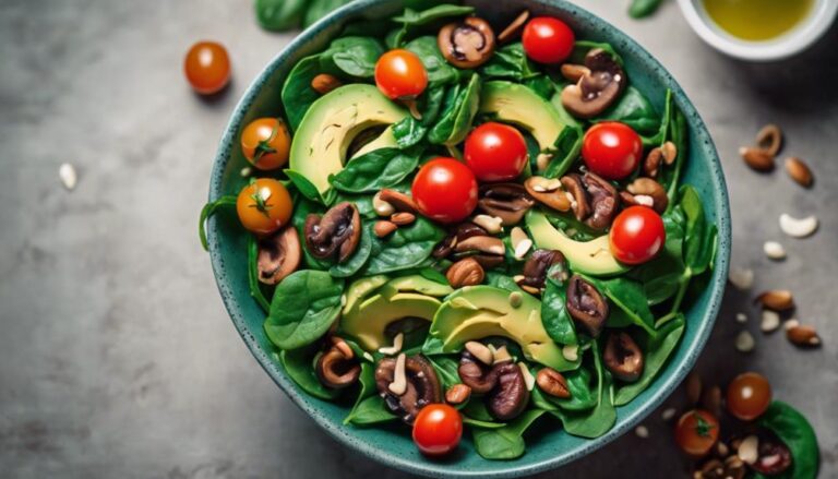 Lunchtime Treat: Sous Vide Low-Glycemic Spinach and Mushroom Salad