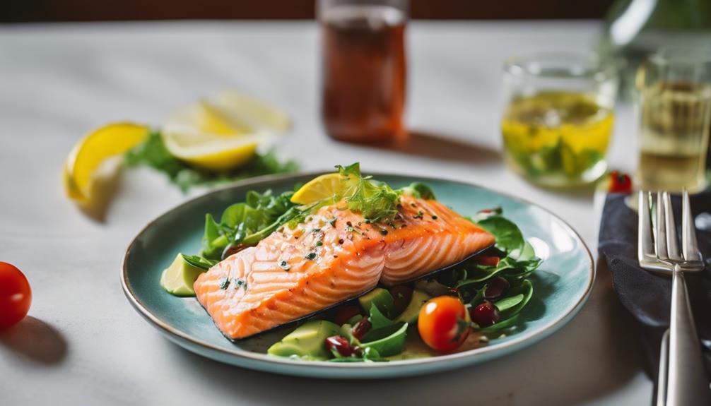 sous vide salmon salad