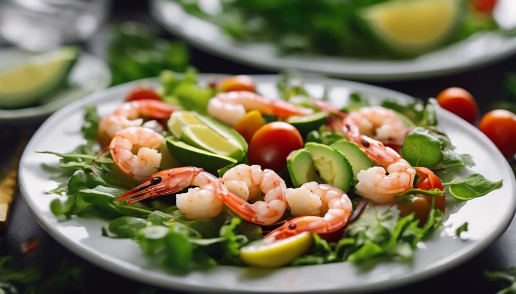 sous vide shrimp salad