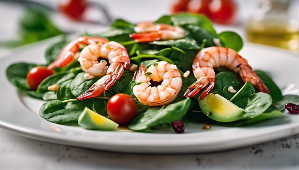 sous vide spinach salad