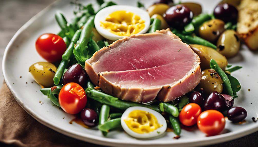 sous vide tuna salad