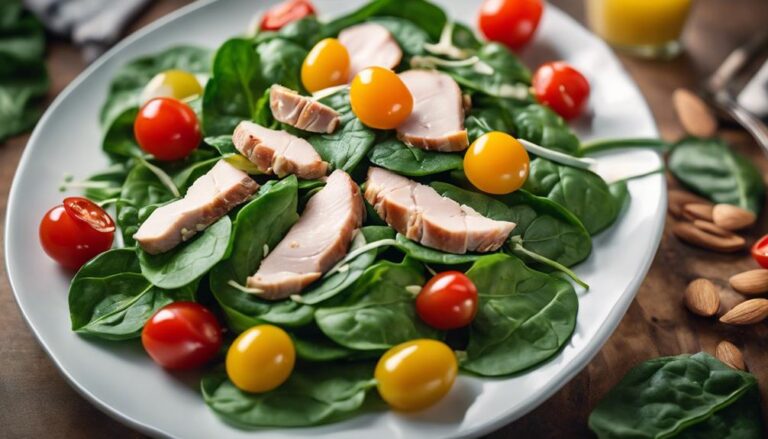 Midday Boost: Sous Vide GM Diet Turkey and Spinach Salad