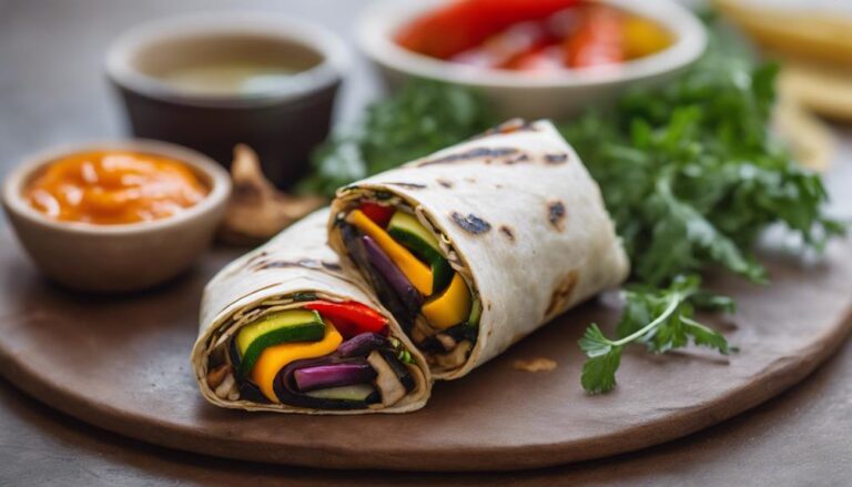 Lunchtime Delight: Sous Vide Low-Glycemic Grilled Veggie Wrap