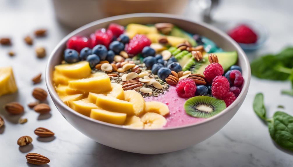 varieties of smoothie bowls