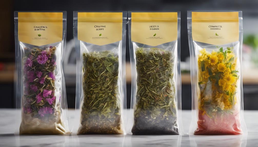 varieties of tea infusion