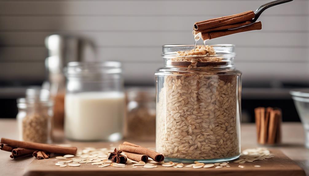 warm oatmeal with spices