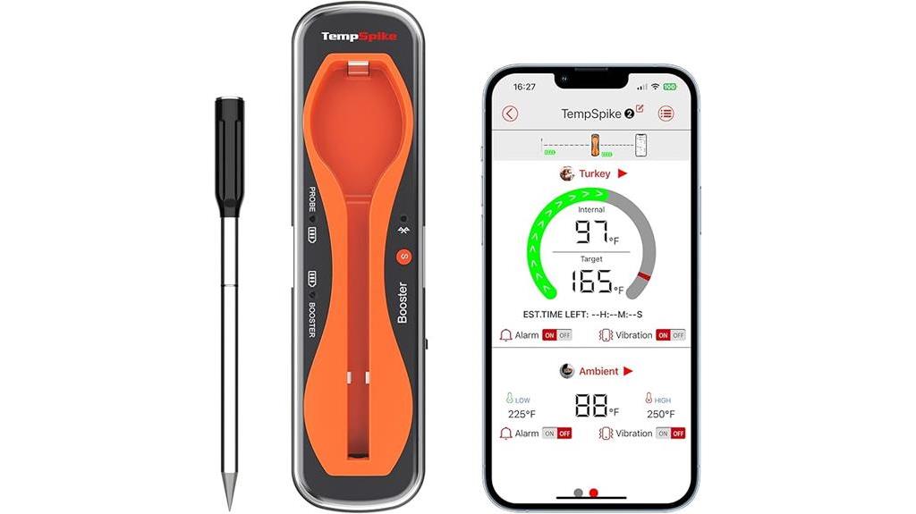 wireless meat thermometer with 500ft range