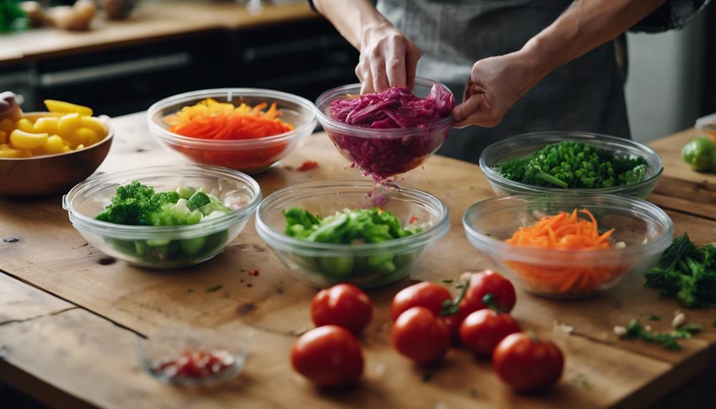 marinating vegetables for flavor