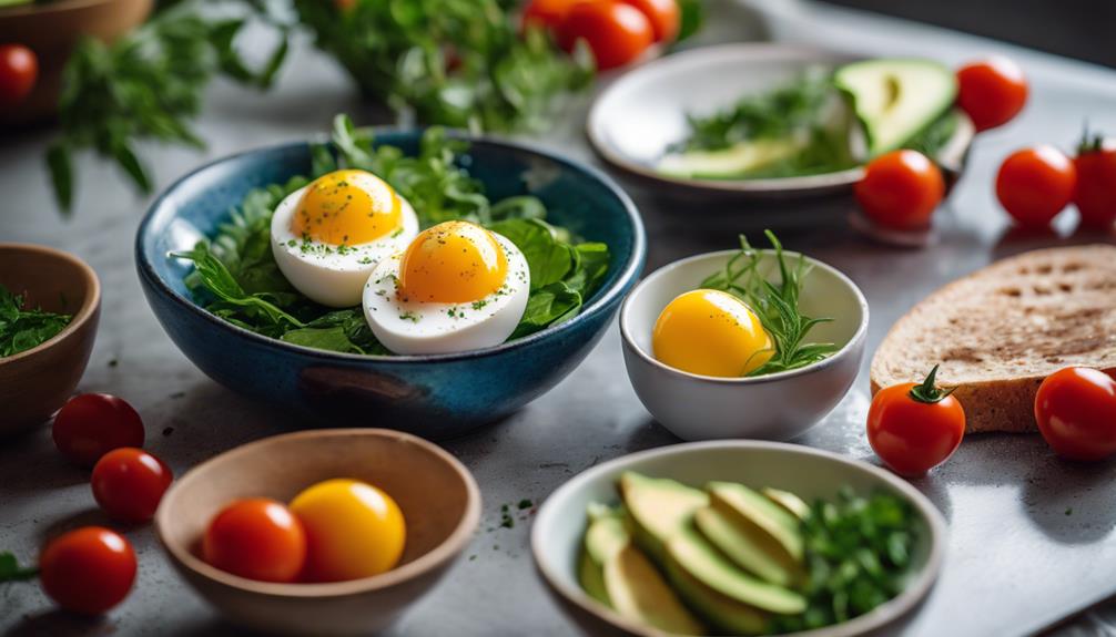 savory sous vide eggs