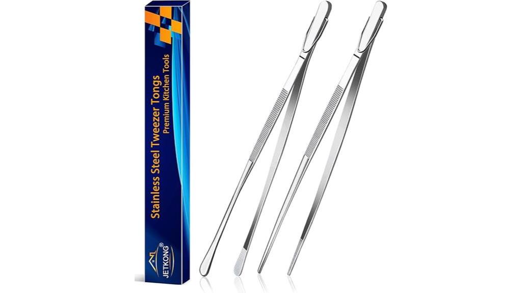 12 inch kitchen tweezers set