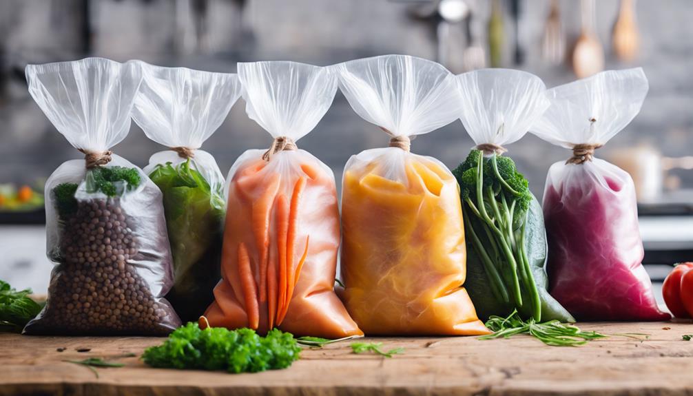 choosing portion sized sous vide bags