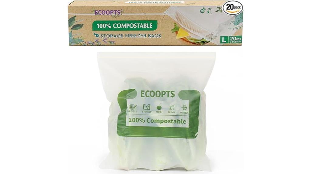 eco friendly compostable zip bag