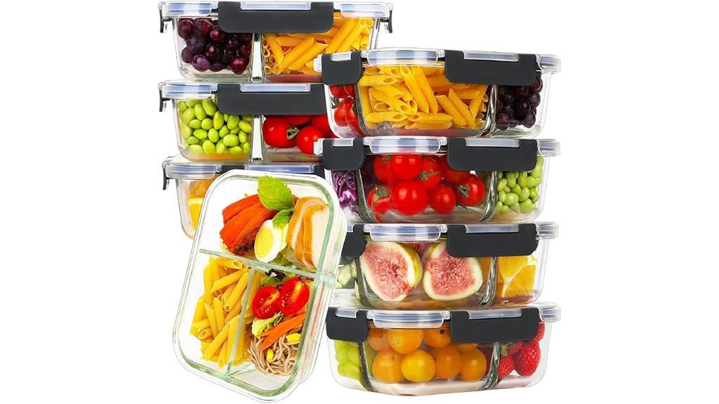 glass meal prep containers