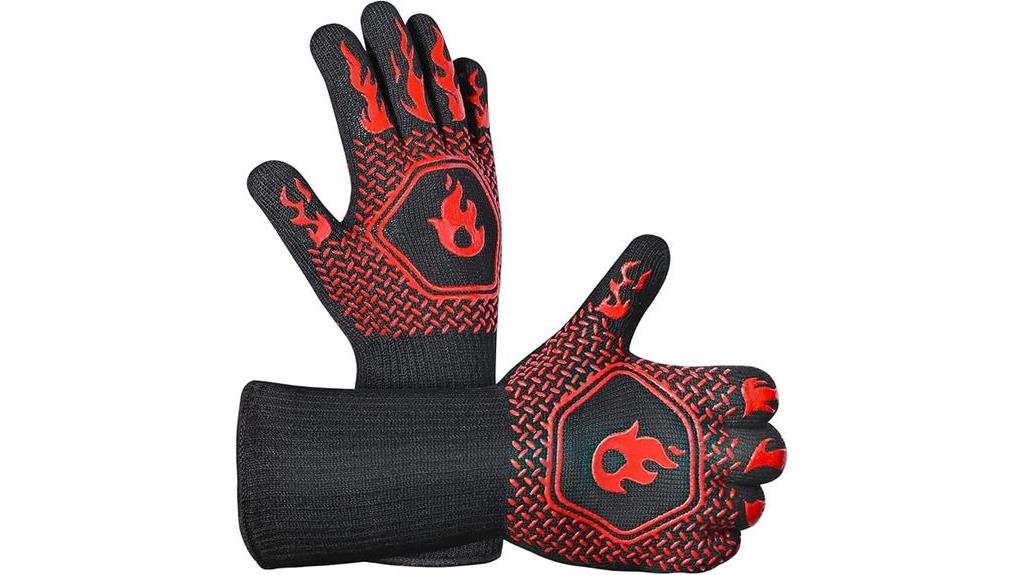 heat resistant bbq gloves