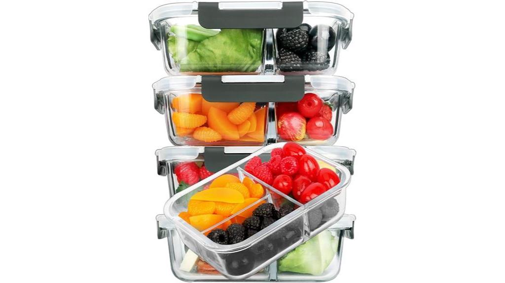 m mcirco glass meal containers