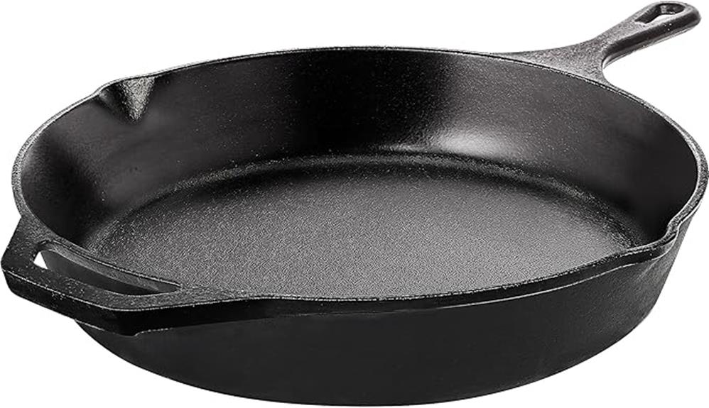 pre seasoned cast iron frypan