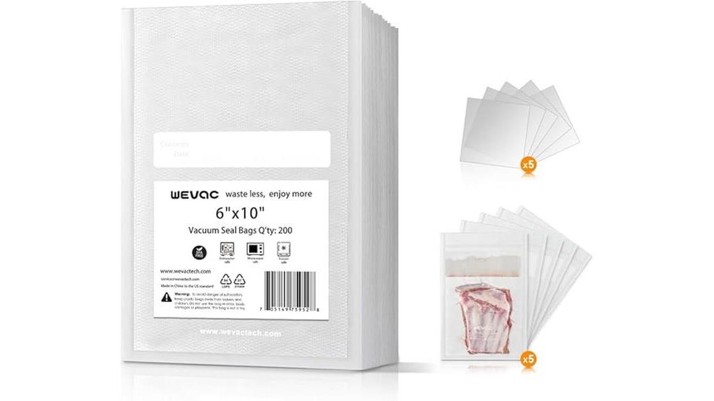 precut vacuum sealer bags