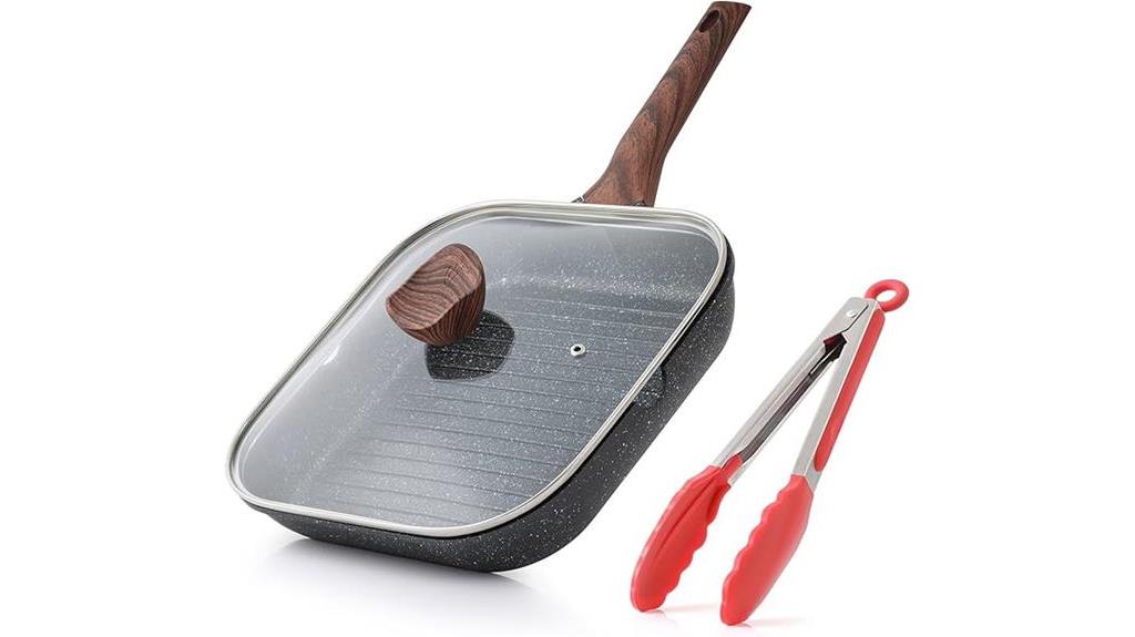 square nonstick grilling pan