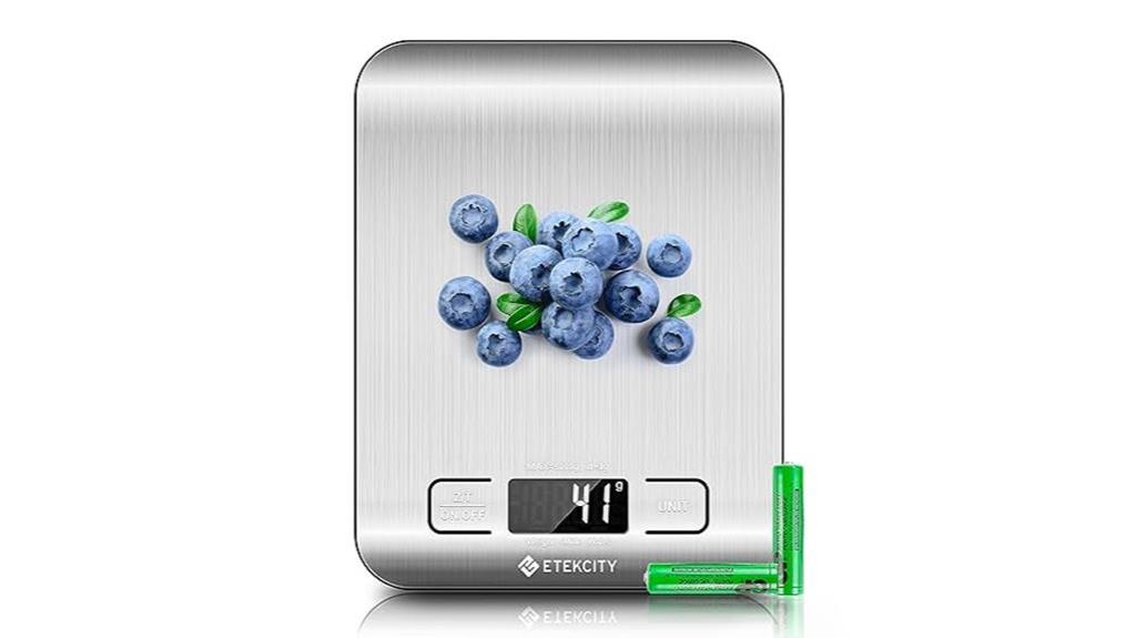 stainless steel kitchen scale