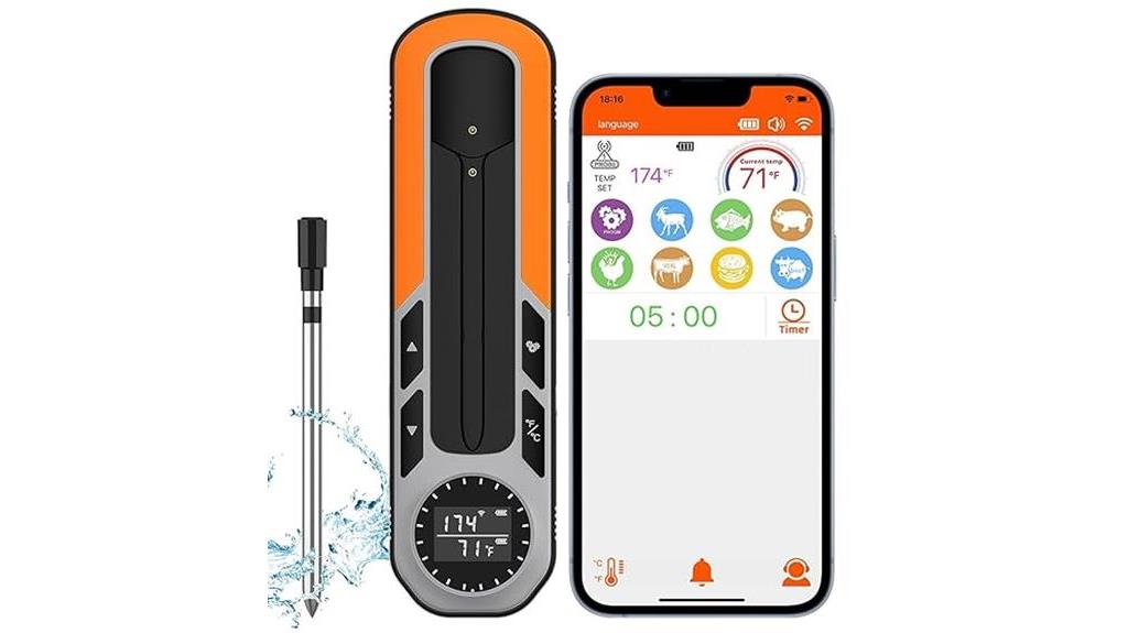 wireless bluetooth meat thermometer